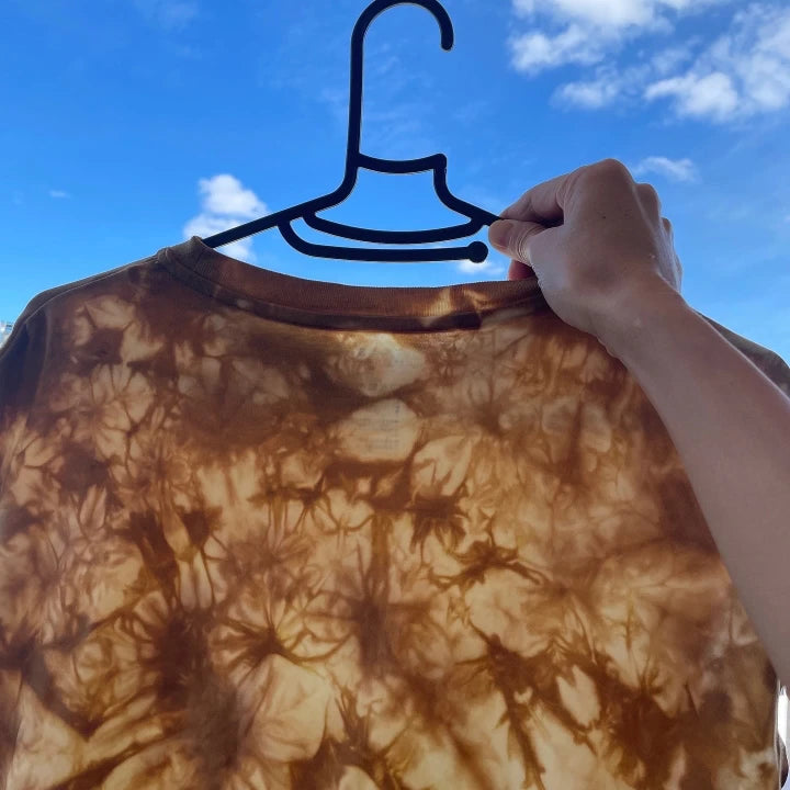 【Up cycle】 ロスフラワーTシャツ ‐ バラ染め
